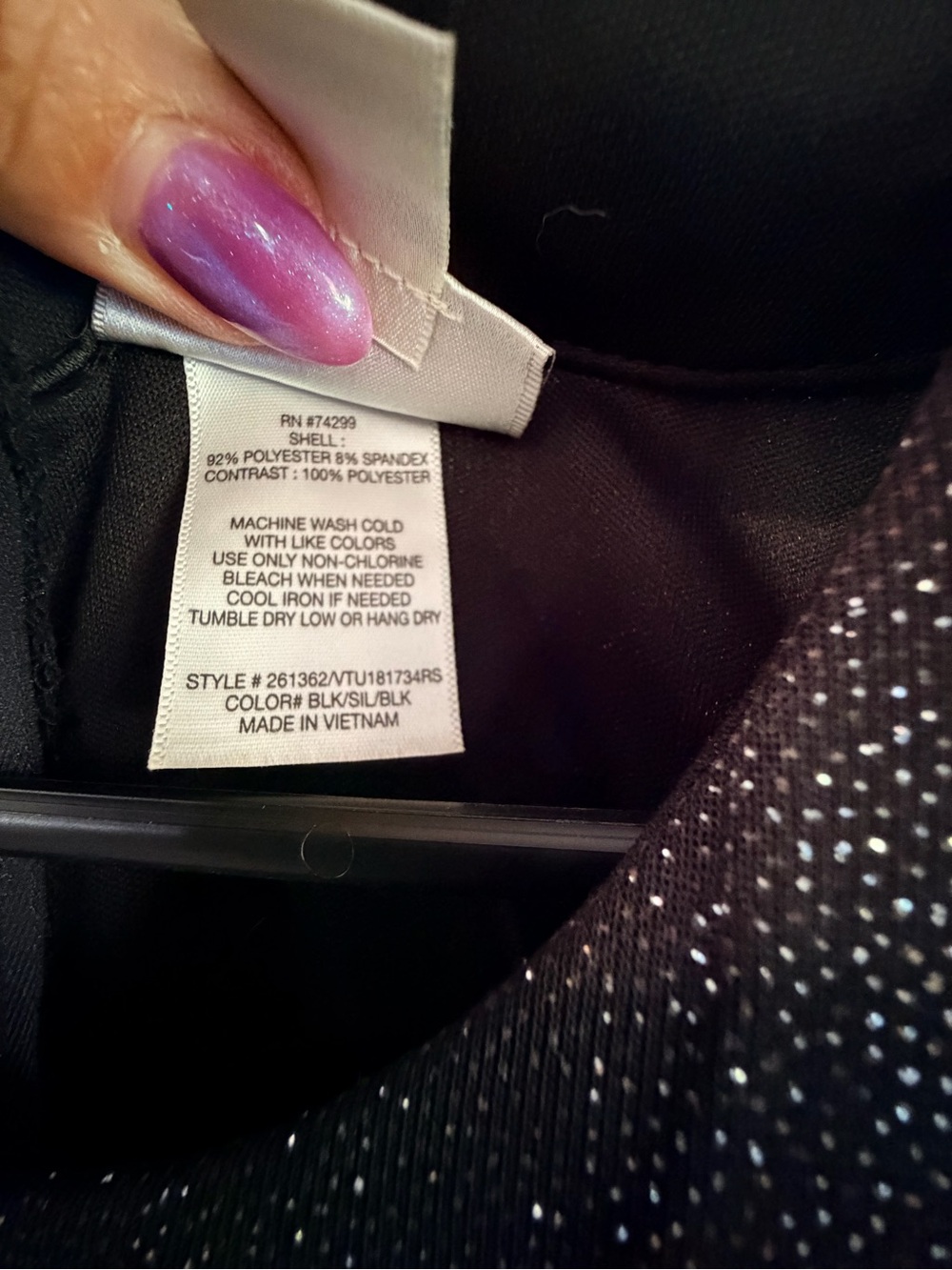 Storm Glimmering Black High Low Sleeveless Maxi Dress Sz L - Picture 6 of 6